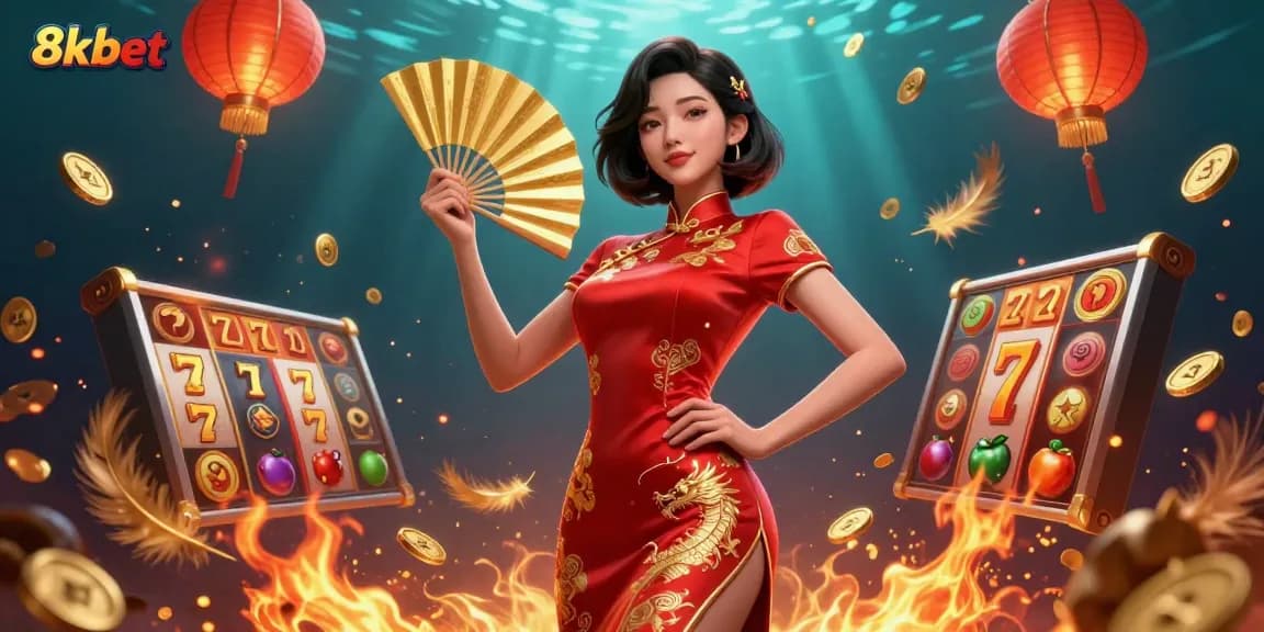 Experience thrilling gaming action with 8xbet's vibrant atmosphere and dynamic slot elements.