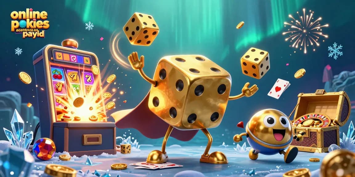 Experience thrilling gameplay with online pokies Australia PayID in a vibrant casino scene.