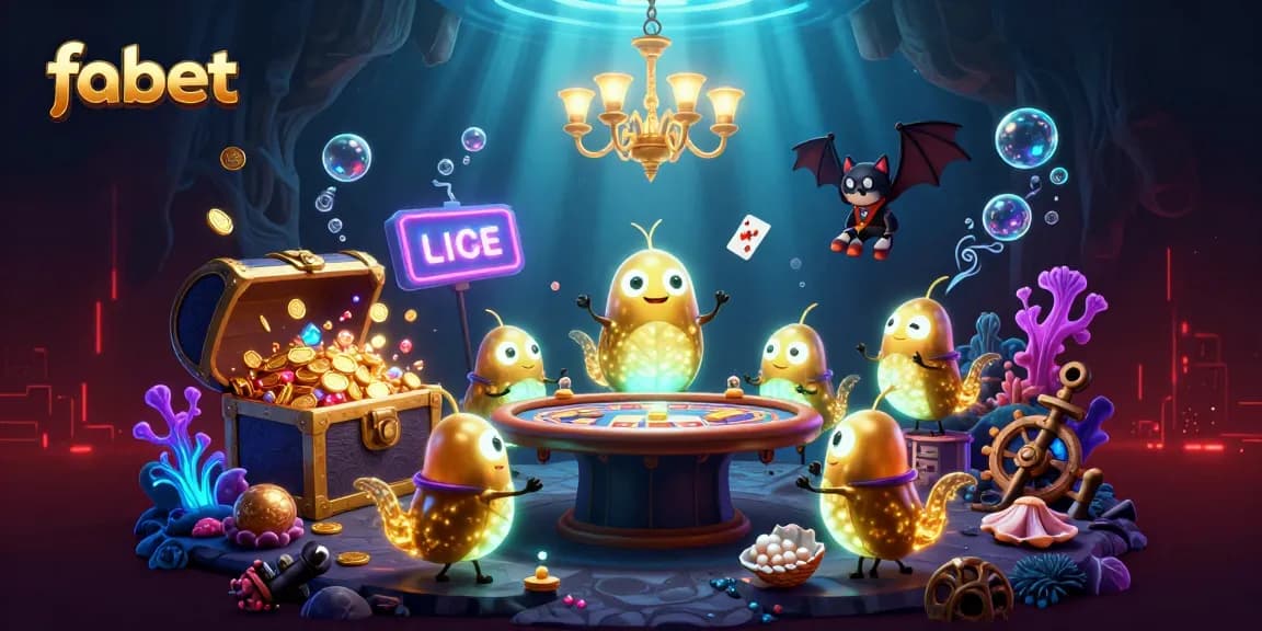 Light up your gaming experience with fabet in this stunning underwater casino scene.
