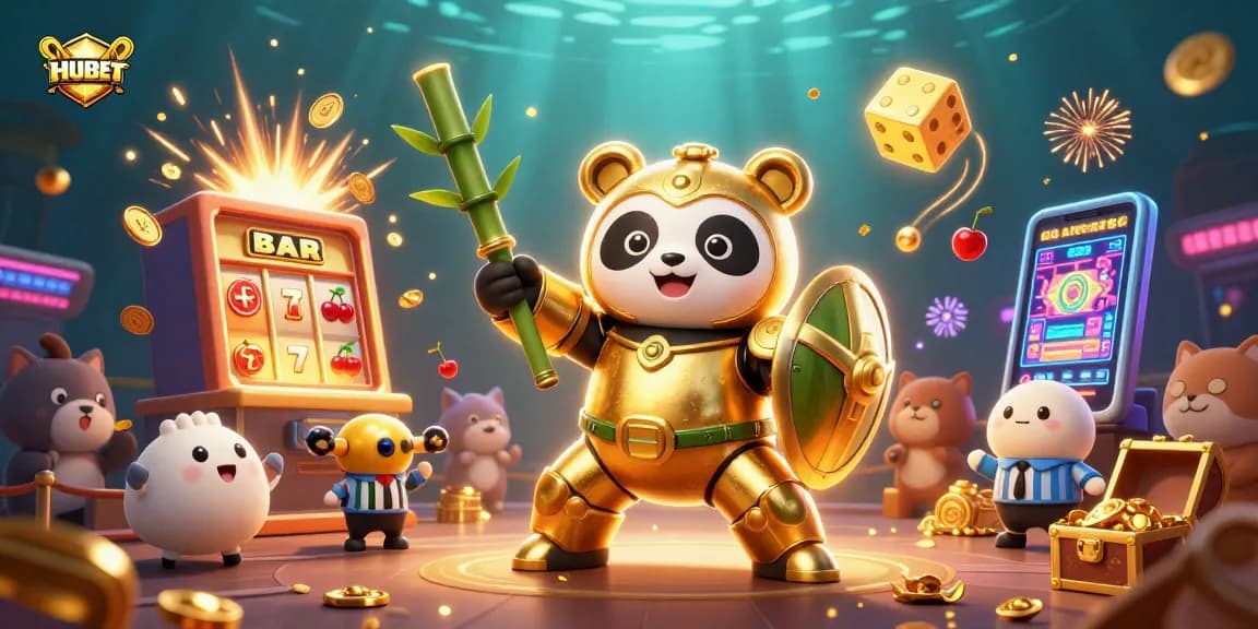 Experience the thrilling HUBET jackpot action with immersive characters and explosive casino elements.