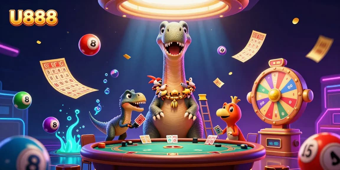 Play U888 and dive into thrilling casino adventures with stunning 3D characters and vibrant game elements.