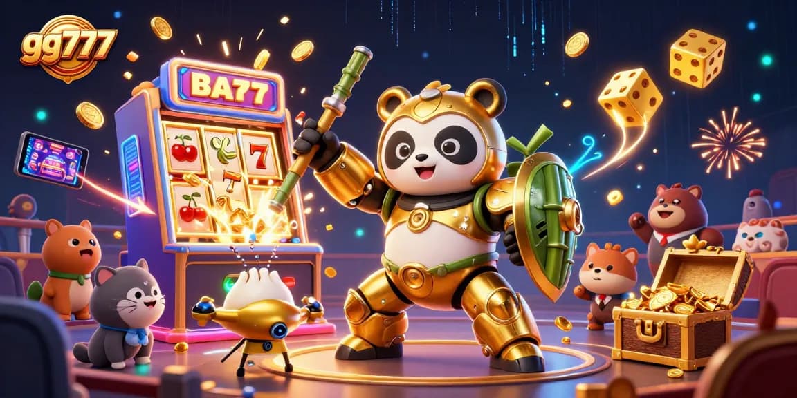 Win big with gg777 in this dynamic online casino scene featuring exciting game elements.