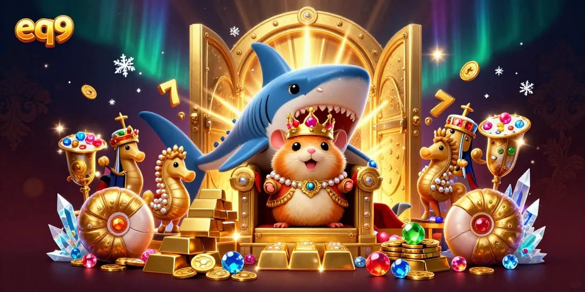 Win big at eq9 casino with the fierce hamster king and treasure-filled adventure.