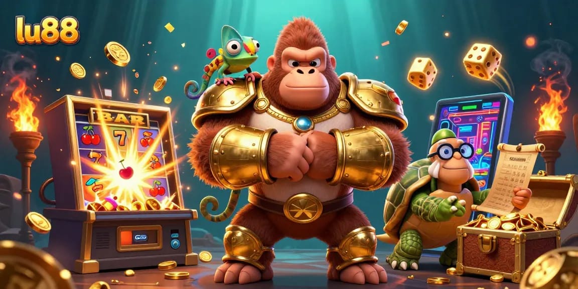 Spin the reels at lu88's immersive casino with vibrant 3D characters and jackpot excitement.