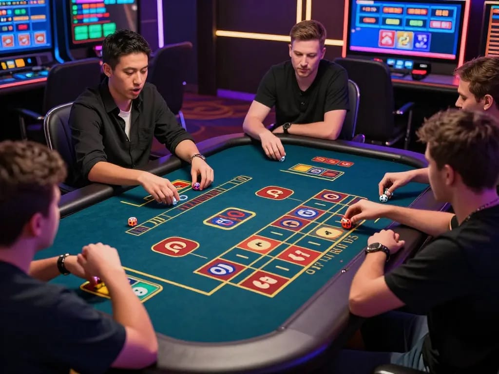 Tài Xỉu game in action on taixiuonlinego, showcasing excitement and vibrant digital displays.