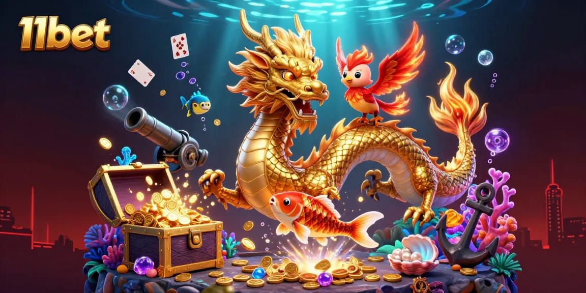 Experience winnings with 11bet through an engaging casino-themed underwater adventure.