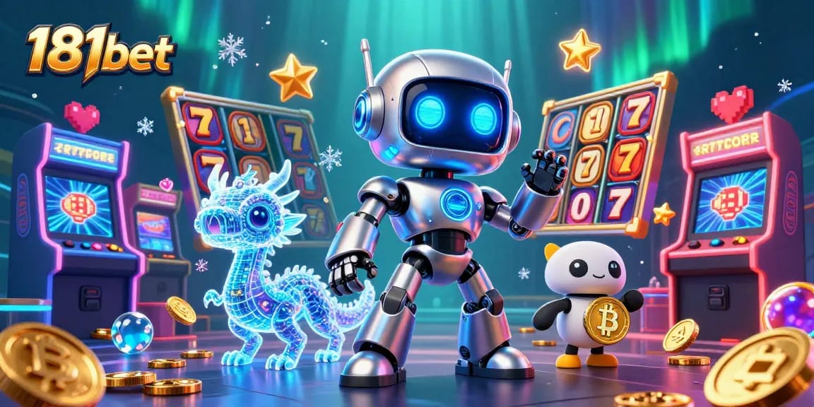Experience the vibrant world of 181bet with neon visuals, dynamic slots, and futuristic gaming elements.