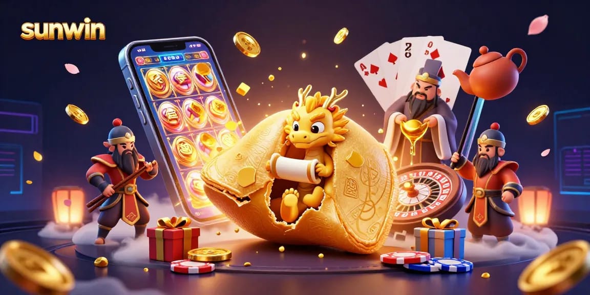 Engage with sunwin's captivating casino scene featuring vibrant elements and magical characters.