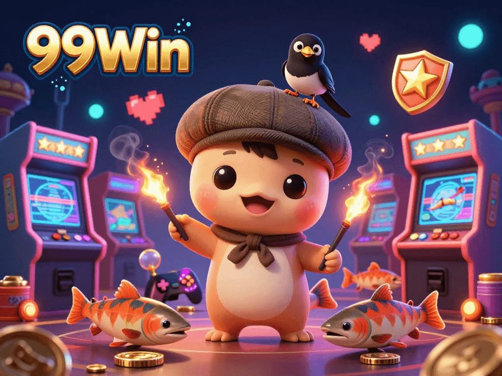 Experience thrilling games with 99Win, where vibrant characters bring excitement to online gambling!
