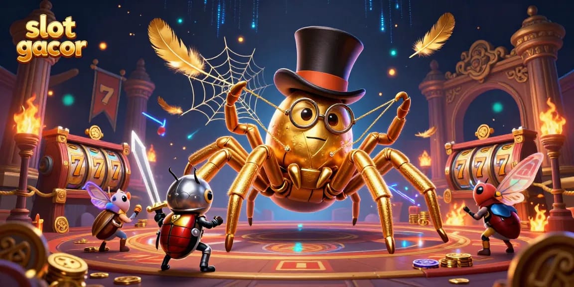Experience the thrill of slot gacor with golden tarantulas and dynamic casino action!