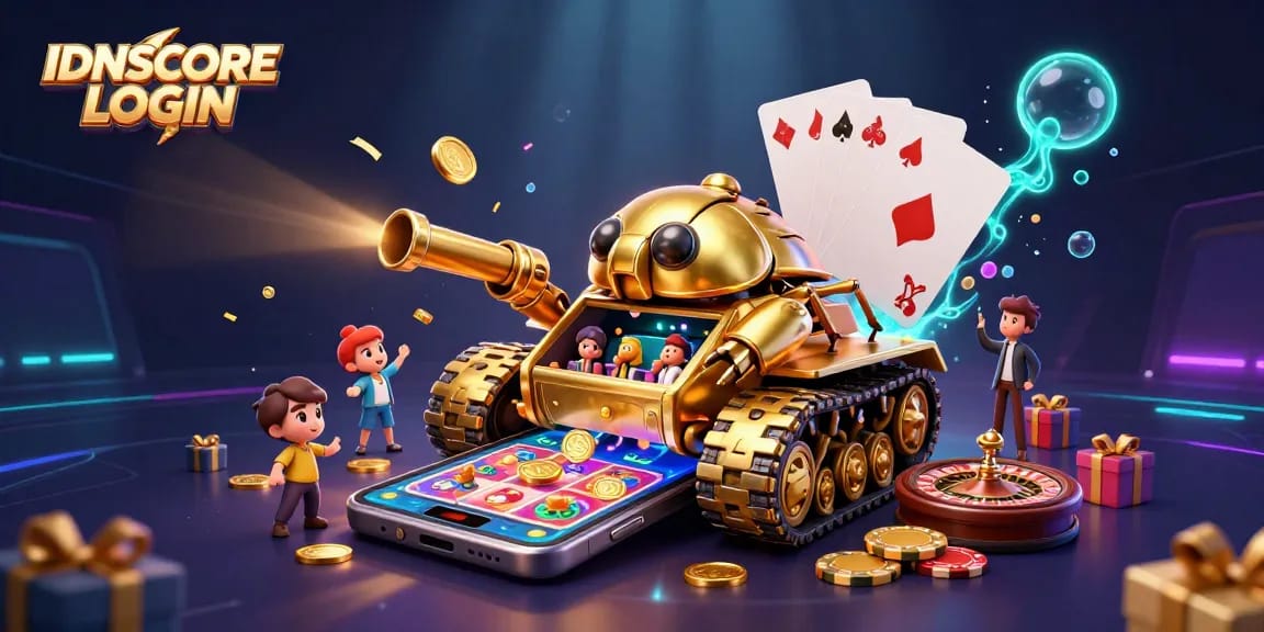 IDNSCORE LOGIN invites players to enjoy a vibrant slot game experience within a dynamic casino environment.