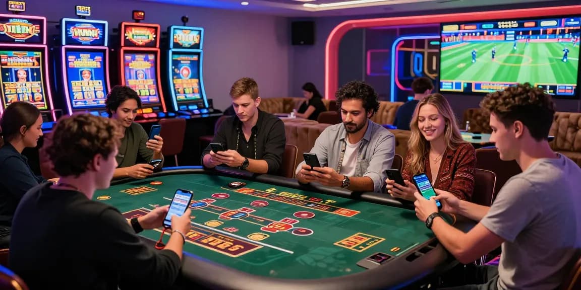 Players enjoying various games at Winbox Official mobile casino, highlighting vibrant live action and interactive experiences.