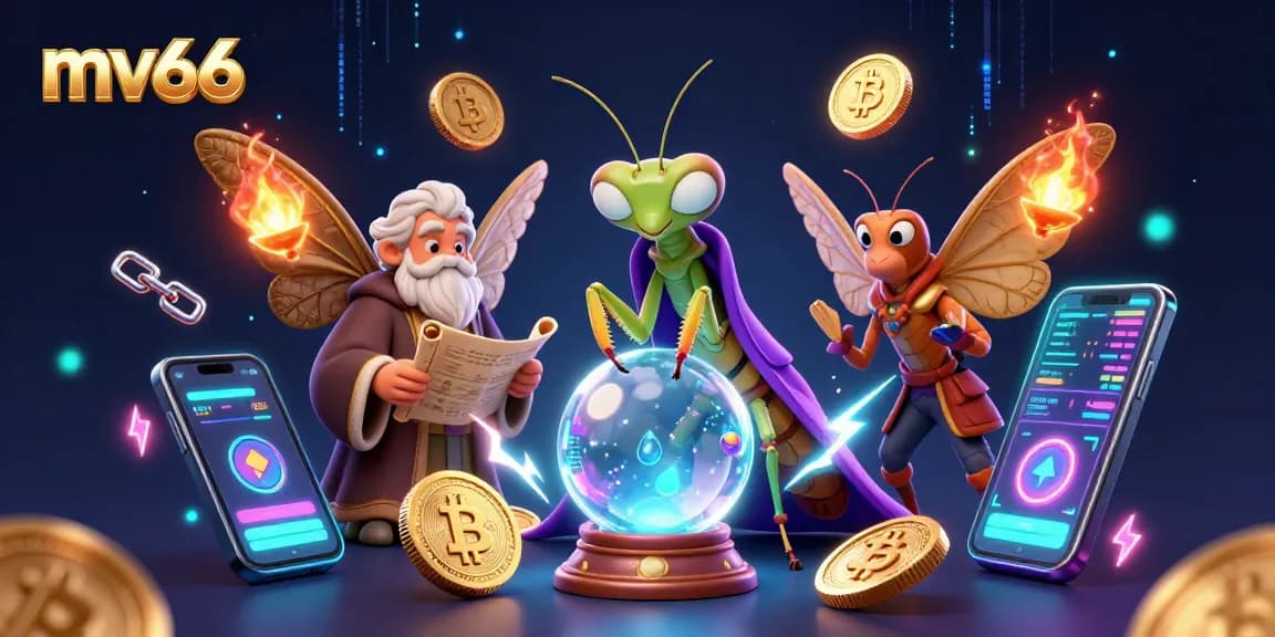 Experience winning moments at mv66 with 3D casino-themed characters and vibrant gaming elements.