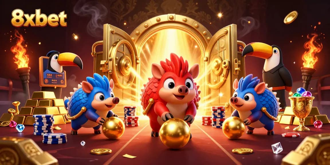 Engage in thrilling gameplay at 8xbet with unique pangolin mascots and dazzling casino treasures.