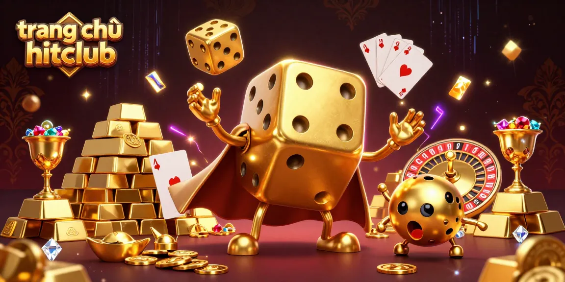 Experience winning strategies at trang chủ hitclub with golden dice, jewels, and casino elements.