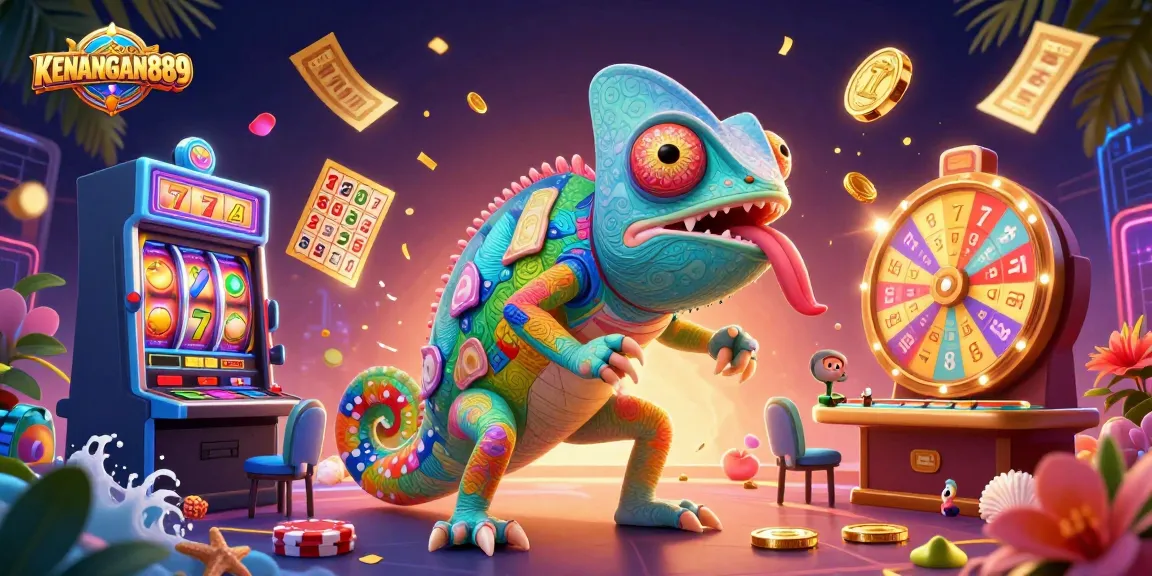 Experience thrilling wins with KENANGAN889's vibrant casino scene showcasing lively slot games.