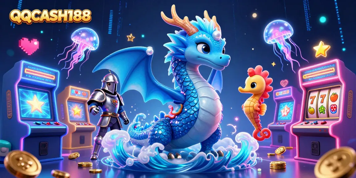 Experience the thrilling world of QQCASH188 in this vibrant 3D casino scene!