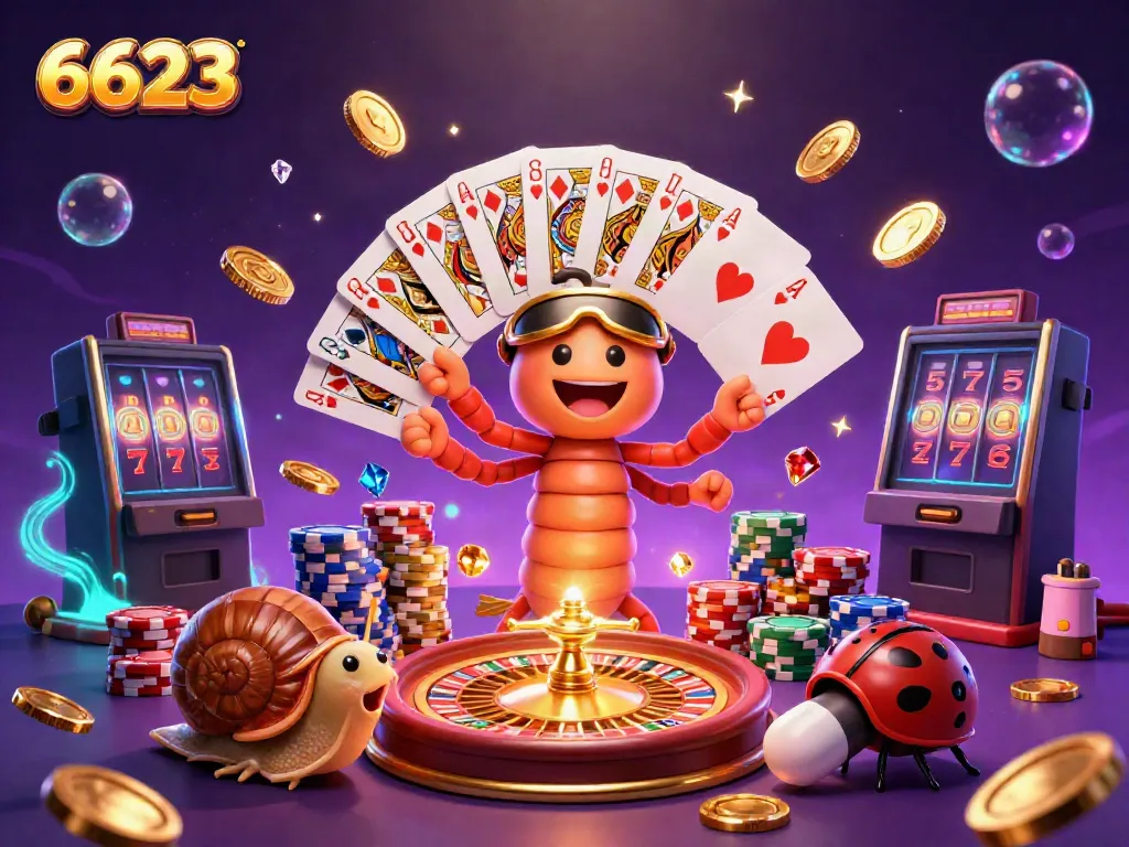 Experience thrilling gameplay at 6623 casino with our charming cartoon characters amidst a wealth of excitement and rewards.