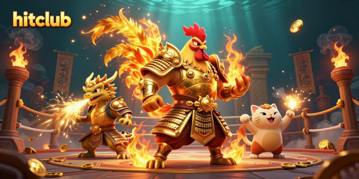 Engage in thrilling play at hitclub with dynamic 3D characters battling in a vibrant casino arena.