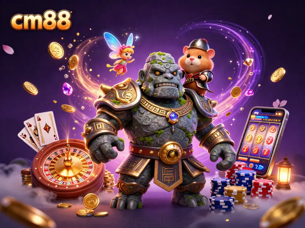 Experience cm88's exciting games with vibrant characters and magical casino elements.
