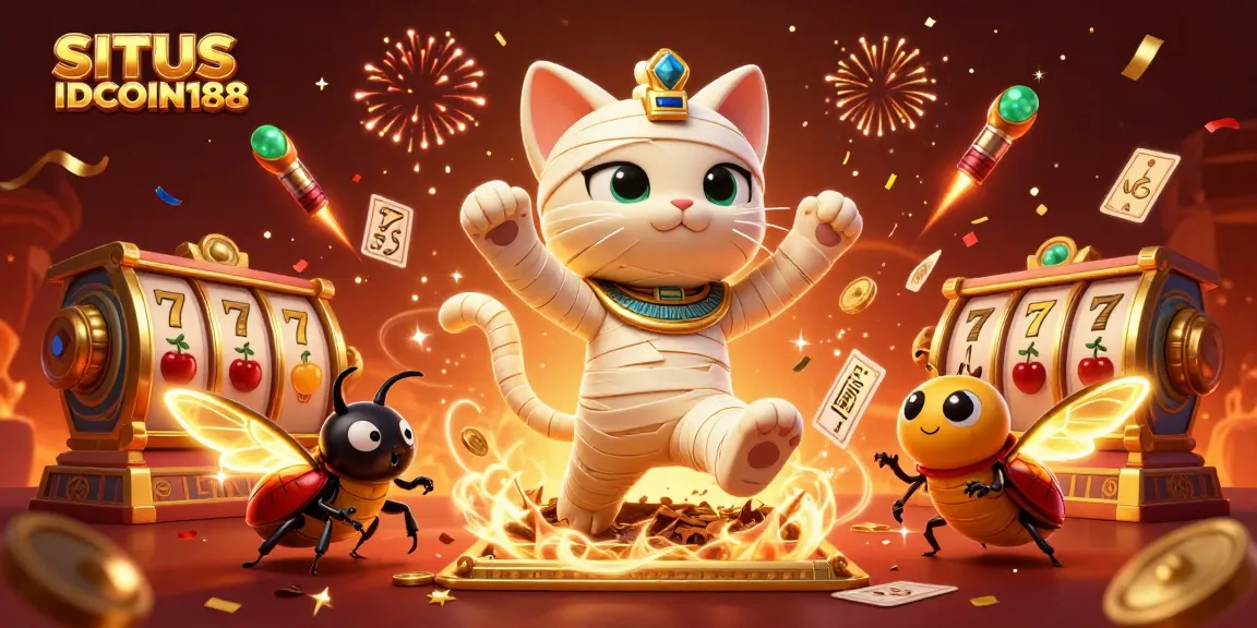 Experience thrilling gameplay at SITUS IDCOIN188 while enjoying a vibrant, celebratory casino atmosphere.