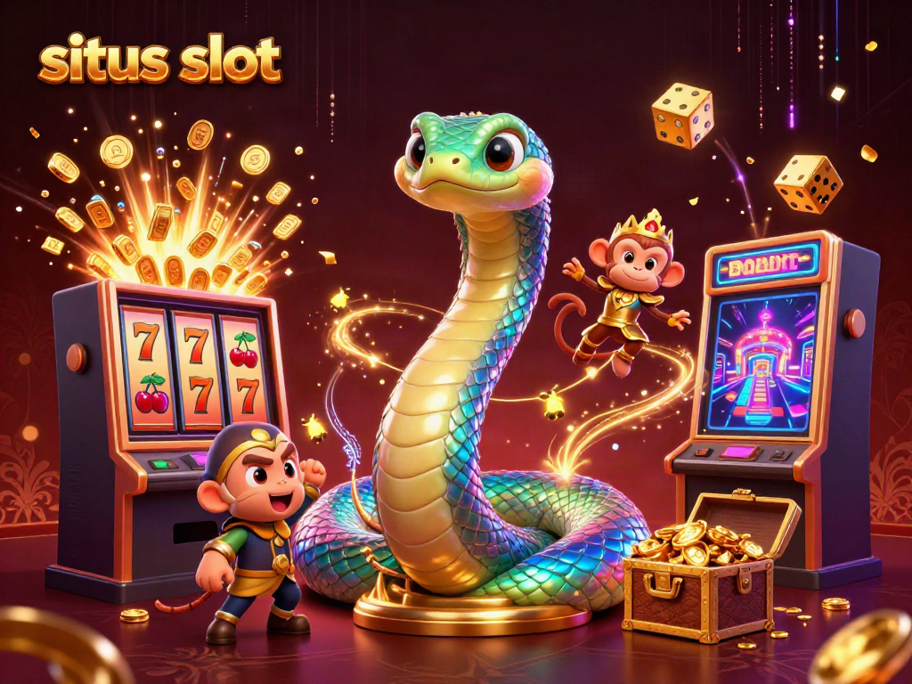 Experience fun at situs slot with a vibrant casino scene full of excitement and winning potential.