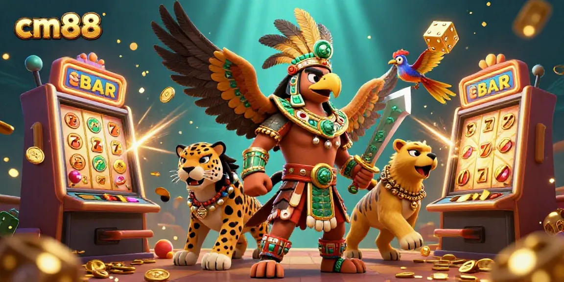 Spin to win at cm88 with thrilling jackpot slots and vibrant casino visuals.