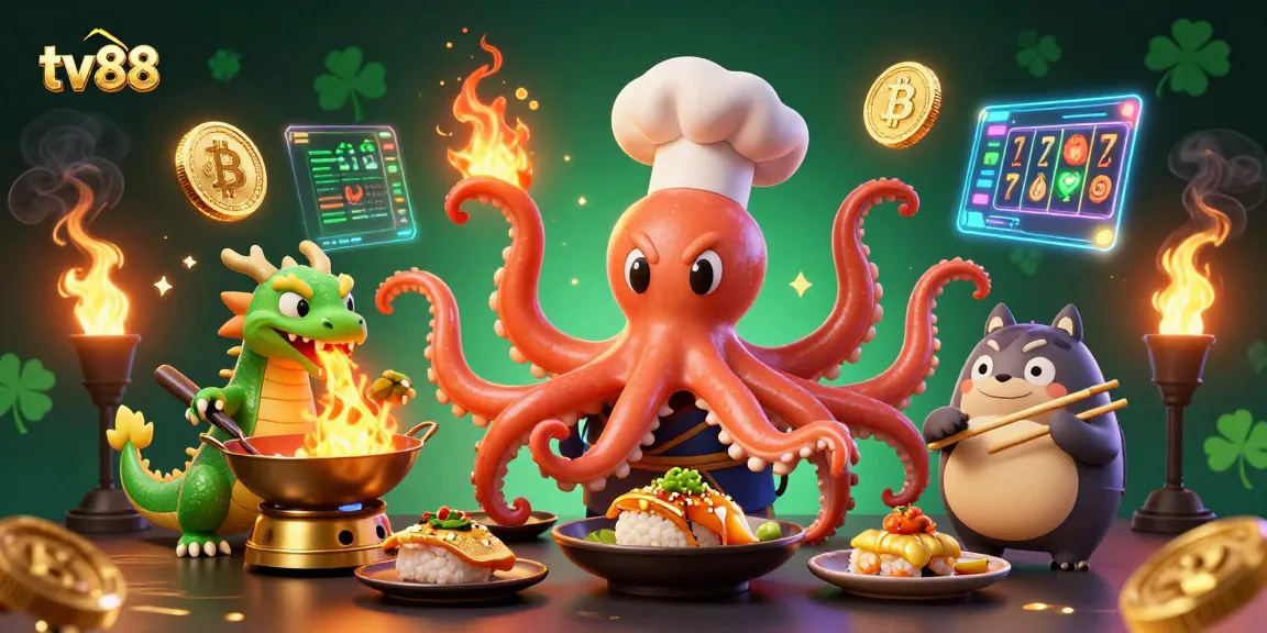 Experience thrilling gameplay with tv88's vibrant casino scene, featuring coins, characters, and game action.