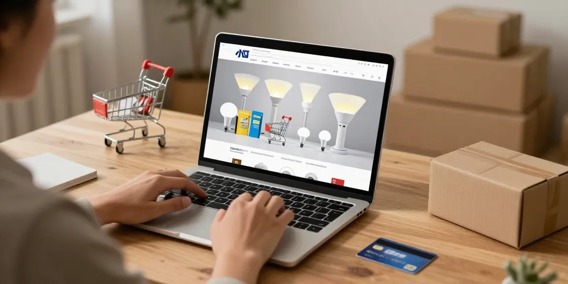 Banda led in an online shopping scene showcasing best deals and product reviews on e-commerce platform.