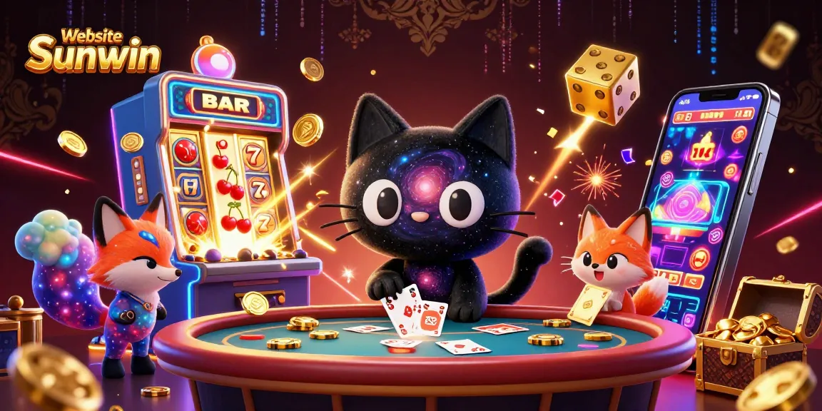 Engage with the cosmic charm of Website Sunwin at an exhilarating casino scene.