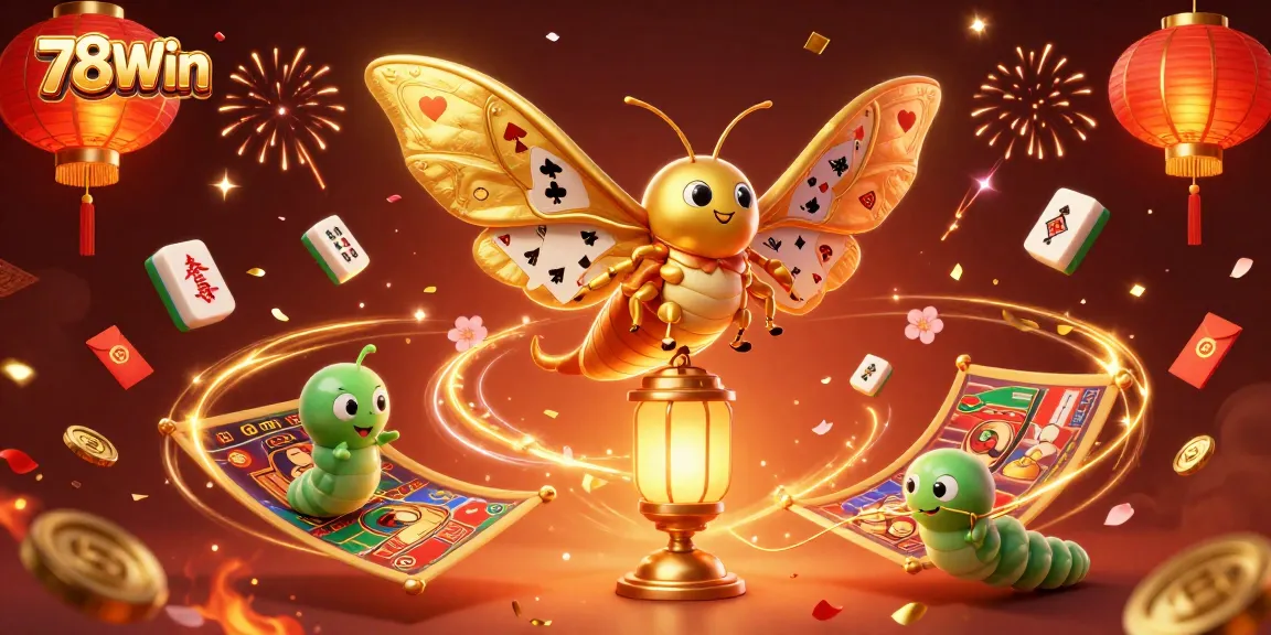 Experience the excitement of 78Win with a vibrant 3D casino-themed illustration showcasing unique elements and intricate details.